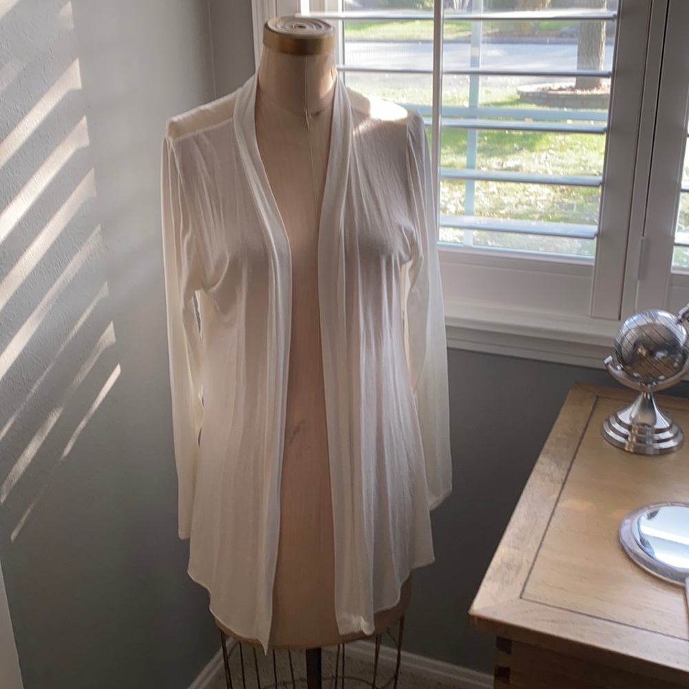 White light weight cardigan